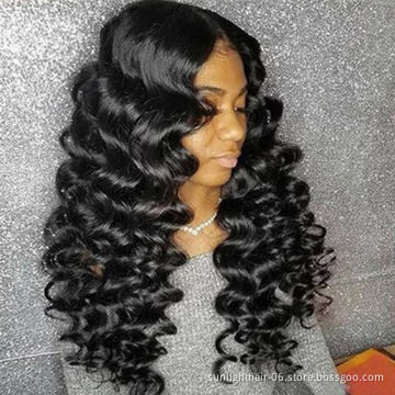 Sunlight Pelucas Naturales Piruca Custom Products Tissage Naturelle Perruque Raw Wig Peruvian Virgin Loose Wave Human Hair